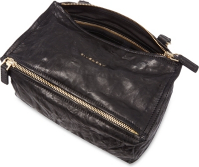 GIVENCHY Pandora Small Washed Leather Satchel