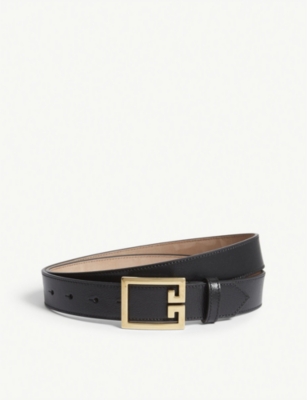 GIVENCHY - Logo-buckle leather belt 