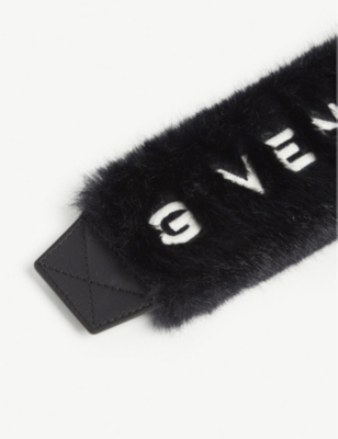 givenchy faux fur strap