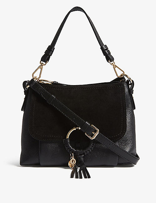 SEE BY CHLOE: Suede front leather shoulder bag