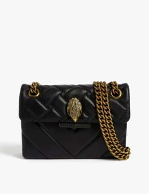 KURT GEIGER LONDON: Mini Kensington leather shoulder bag