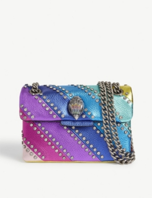 multi coloured leather shoulder bag