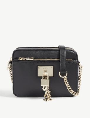 dkny elissa leather crossbody bag