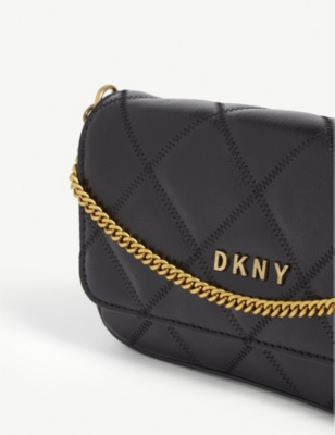 dkny whitney studded shoulder bag
