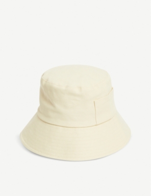 Lack Of Color Wave Cotton-canvas Bucket Hat In Beige | ModeSens