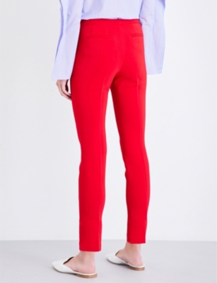 ROSETTA GETTY Skinny cropped stretch-crepe trousers