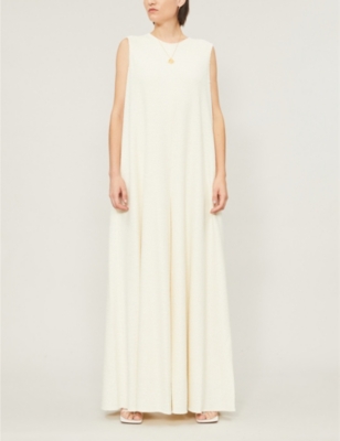 The Row Zooey Wide leg Woven Jumpsuit In Natural ModeSens