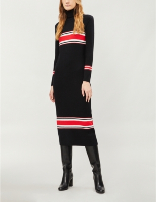 free people sport stripe midi dress