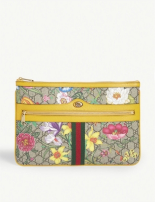 GUCCI - Ophidia GG Flora pouch 