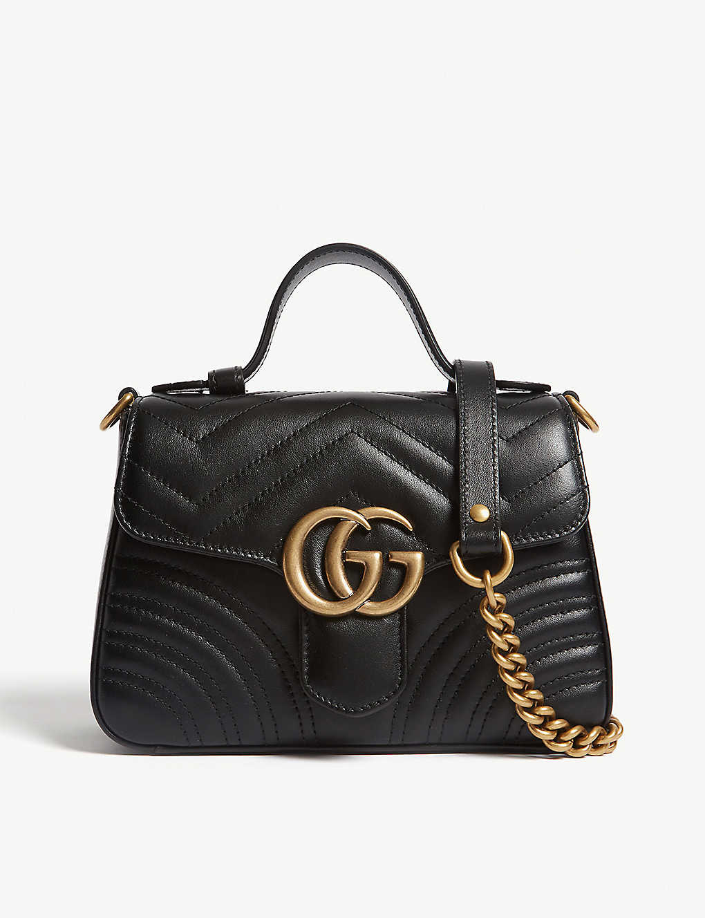 Gucci Leathers Mini Marmont shoulder bag