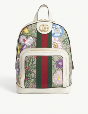 gucci backpack floral