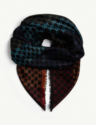 GUCCI - GG print scarf | Selfridges.com
