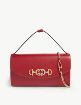 gucci green and red strap bag