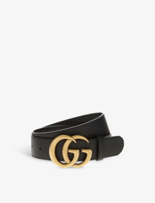 GUCCI - Double G leather belt | 0