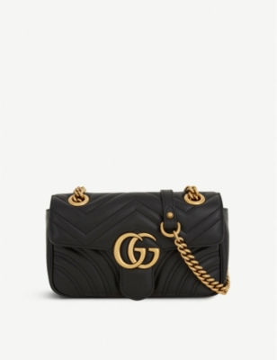 GUCCI GG Marmont mini leather cross body bag Selfridges