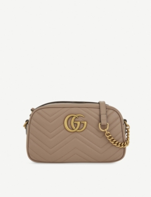 gucci gg marmont small leather shoulder bag