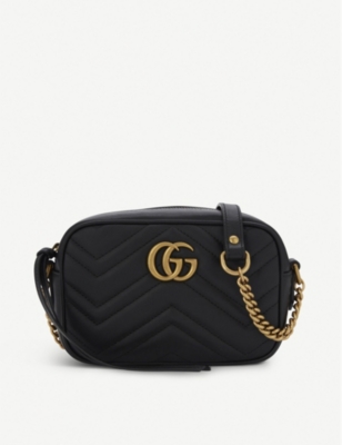 GG Marmont mini leather shoulder bag 