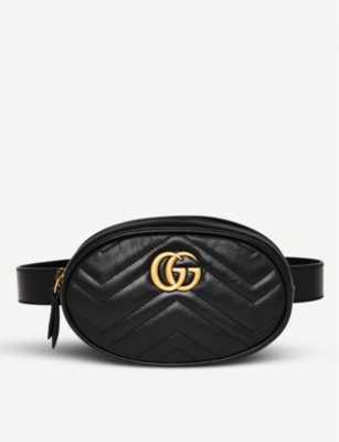 GUCCI - Marmont quilted leather belt bag | www.neverfullmm.com