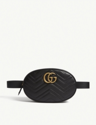 leather gucci fanny pack