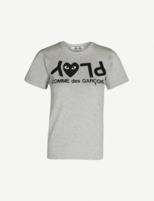 comme des garcons play inverted heart logo tee