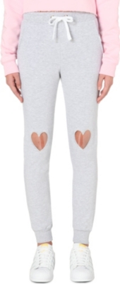 LOCAL HEROES   Heart detail stretch jersey jogging bottoms