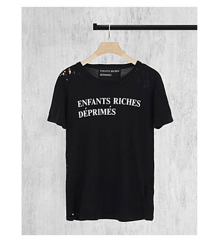 ENFANTS RICHES DEPRIMES - Logo-print cotton-jersey t-shirt | Selfridges.com