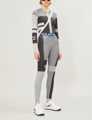 nike off white easy run tights