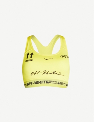 off white brand sports bra