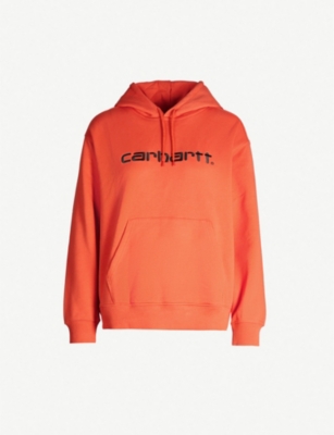 CARHARTT WIP Logo-embroidered cotton-jersey drawstring hoody