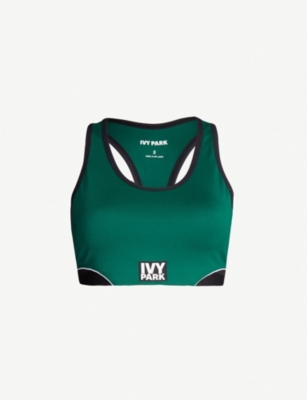 forest green sports bra