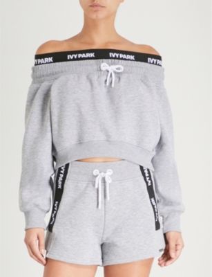 ivy park off shoulder sweatshirt