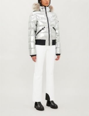GOLDBERGH Aura metallic shell-down ski jacket