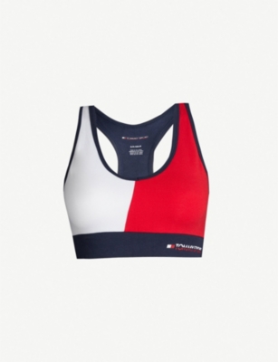 tommy hilfiger red sports bra