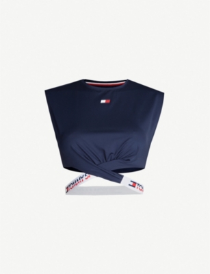 tommy hilfiger t shirt crop top