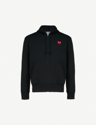 COMME DES GARCONS PLAY - Play heart logo jersey hoody | Selfridges.com