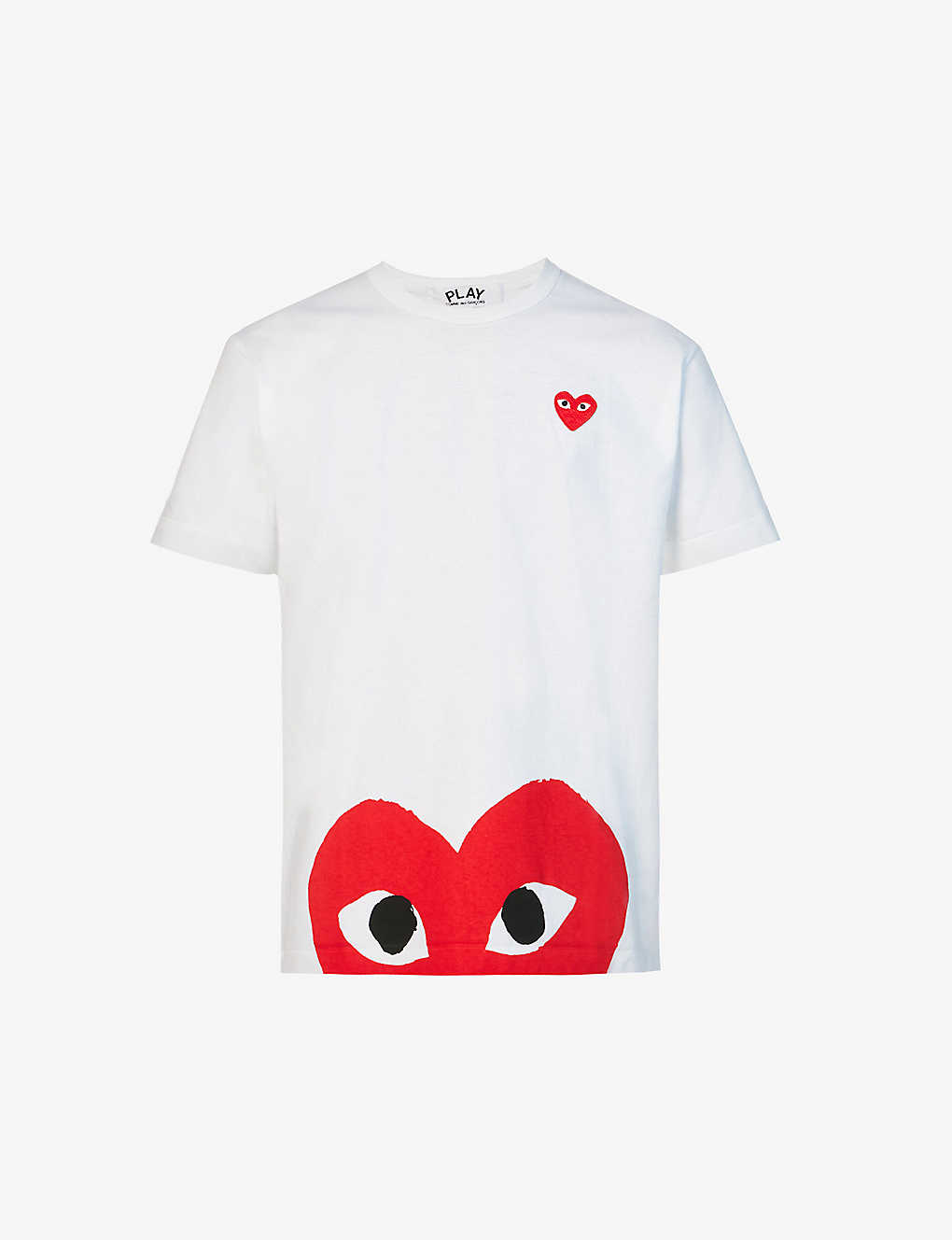 Comme Des Garçons Play Comme Des Garcons Play Mens White Half-heart Logo T-shirt