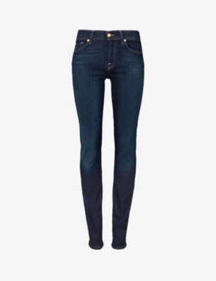 7 for all mankind roxanne mid rise skinny jeans
