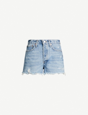 AGOLDE: Parker mid-rise denim shorts