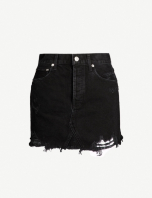 agolde quinn high rise mini skirt