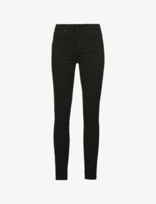 Shop Paige Women's Black Shadow Margot Ultra-skinny High-rise Jeans
