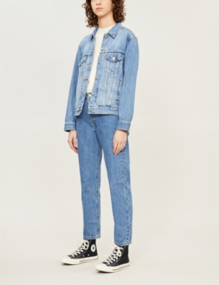 levi's ex boyfriend trucker jacket soft as butter mid