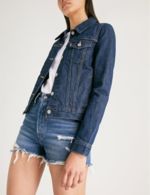 levi's original trucker jacket clean dark authentic