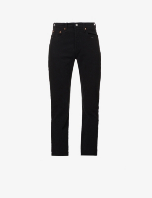 Levi’s 501 Ladies Black Leather Cropped...