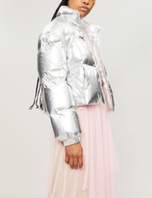 levis silver puffer jacket