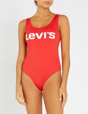 levis bodysuit red