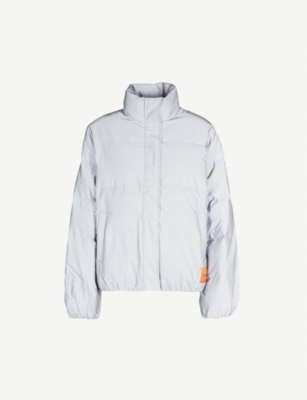 calvin klein puffer jacket reflective