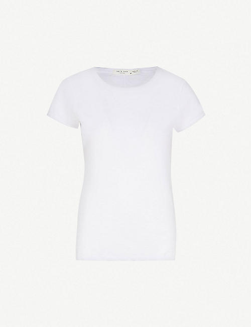 RAG & BONE: Round neck cotton-jersey T-shirt