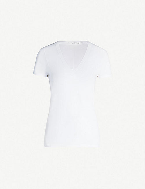 RAG & BONE: V-neck cotton-jersey t-shirt