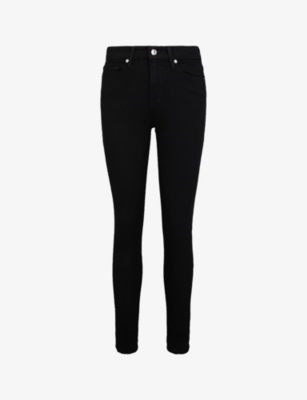 Shop Good American Women's Black001 Good Legs Crop Skinny High-rise Jeans