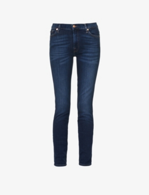 7 FOR ALL MANKIND: Slim Illusion high-rise skinny jeans
